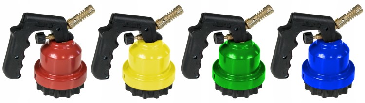 lutlampy-palniki-różne-kolory-czerwony-żółty-zielony-niebieski