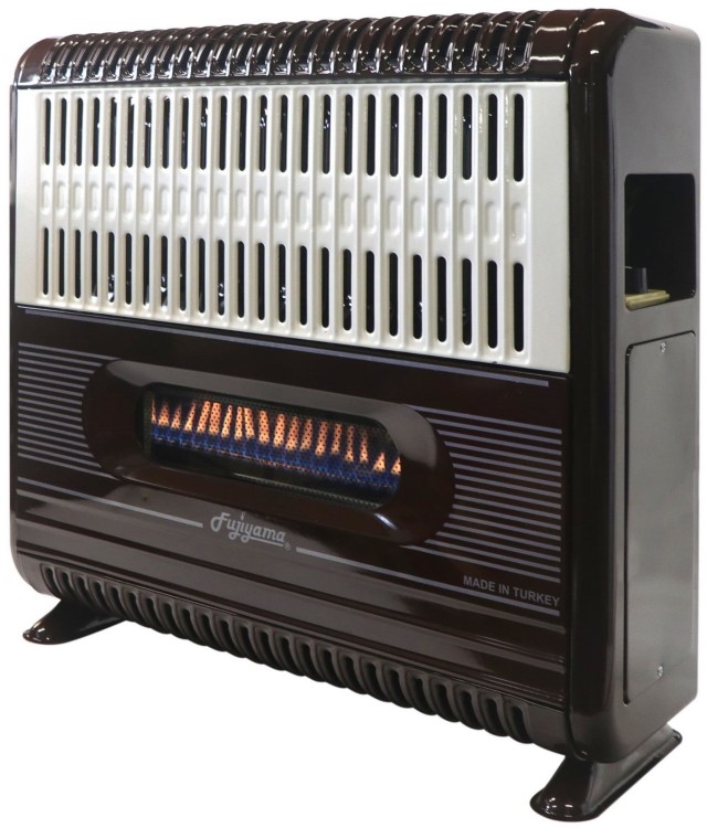 Piecyk gazowy z wyrzutem spalin, wentylatorem i termostatem