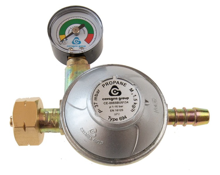 Reduktor gazu z manometrem