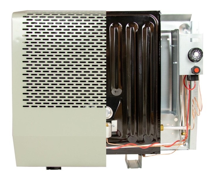 Ogrzewacz gazowy ze stalową komorą spalania