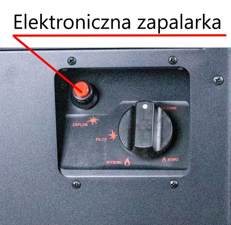 Ogrzewacz tarasowy gazowy z regulacją mocy