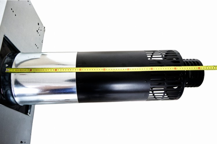 Piecyk komin przedłużka ściana 10 kW