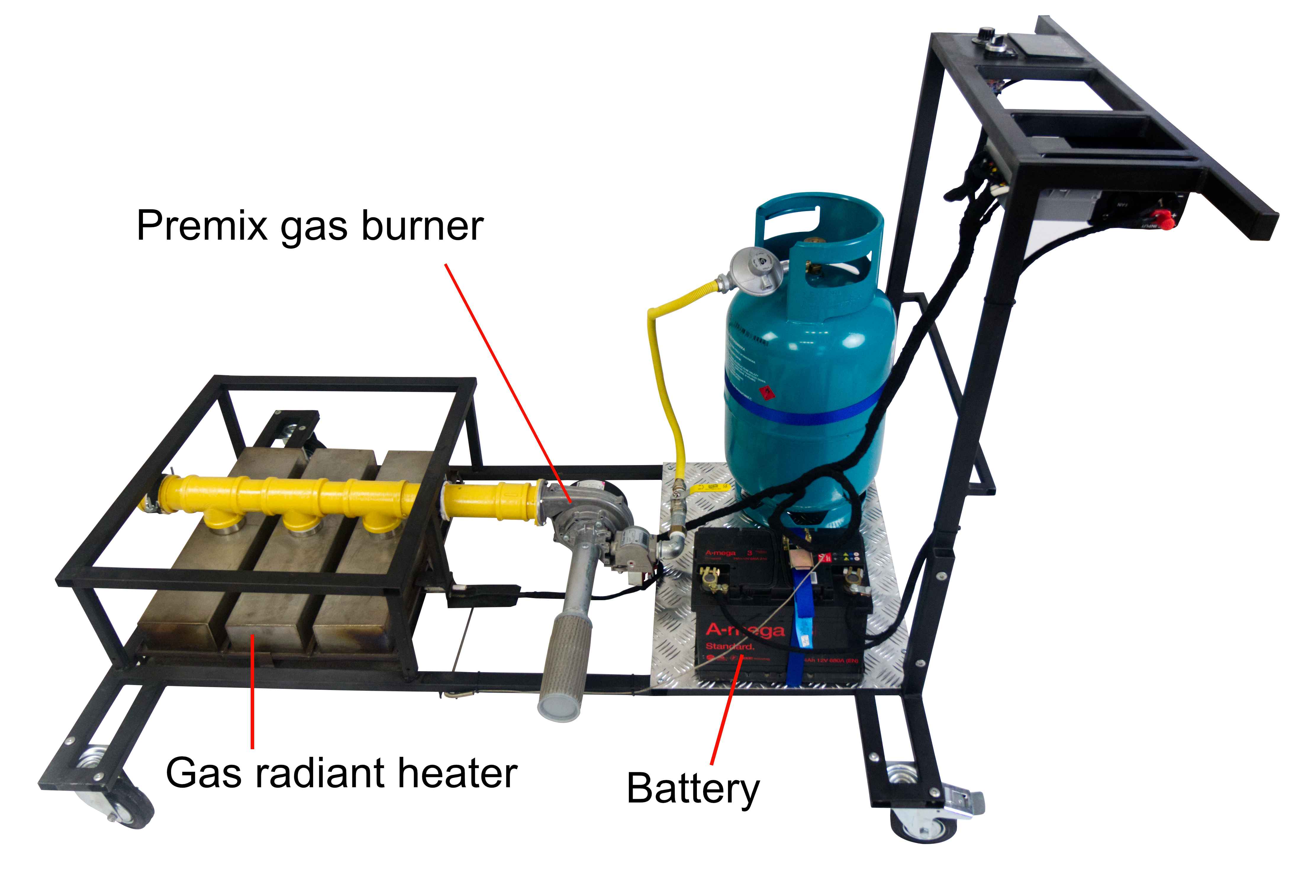propane portable asphalt heater