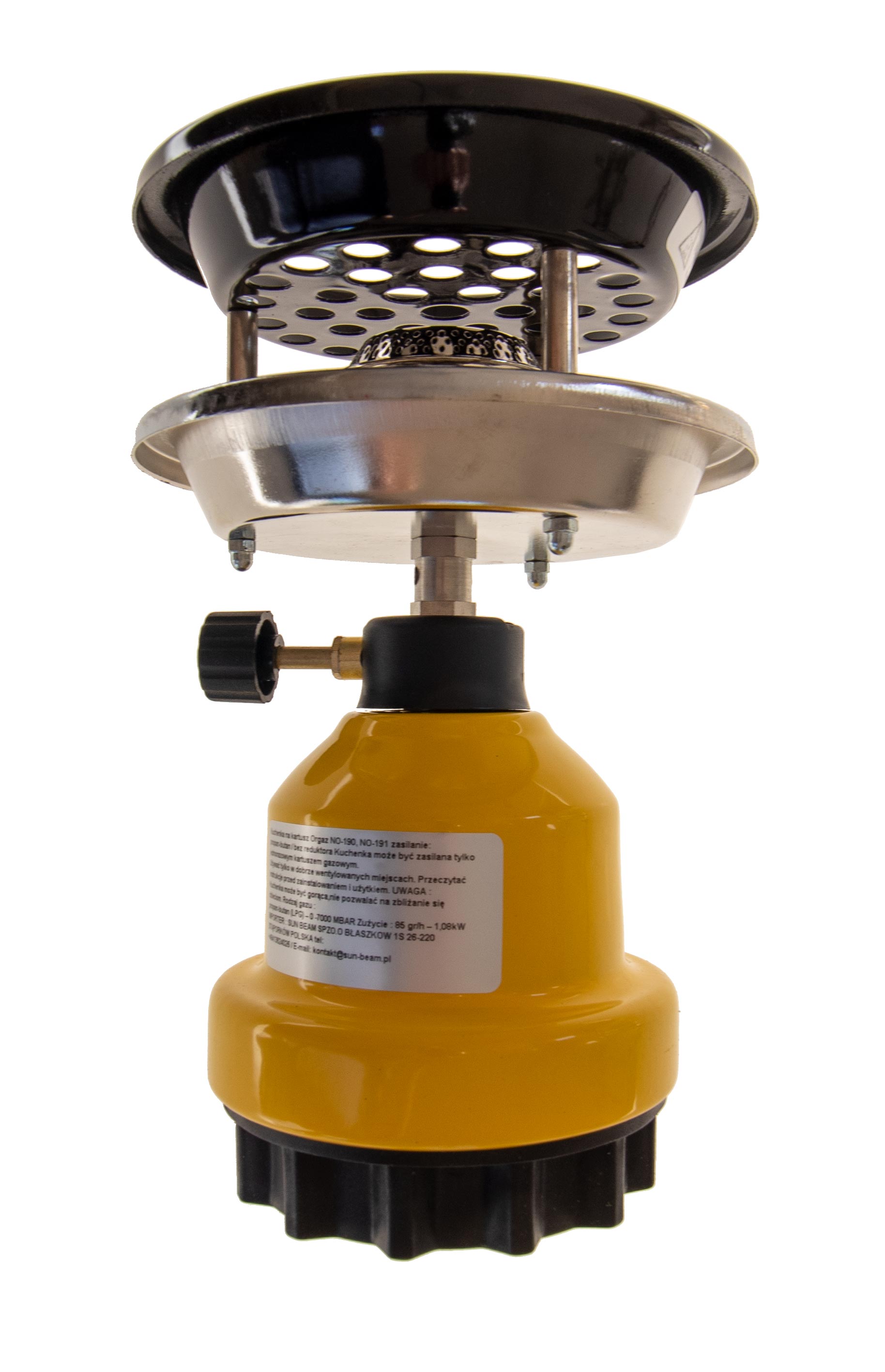 Kuchenka gazowa z osłoną przed wiatrem